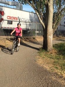 Biking on Dyck Trail